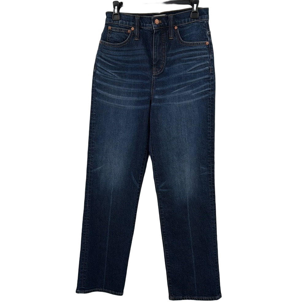 Madewell Blue Straight Leg Jeans High-Rise